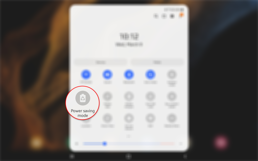galaxy tab s8 power saving mode 1