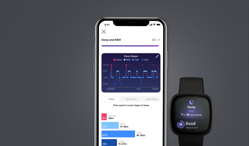 Versa discount sleep tracking