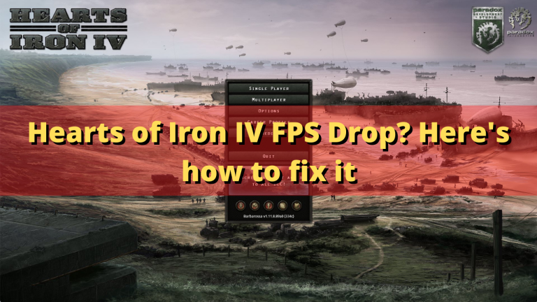Hearts of Iron IV FPS Drop