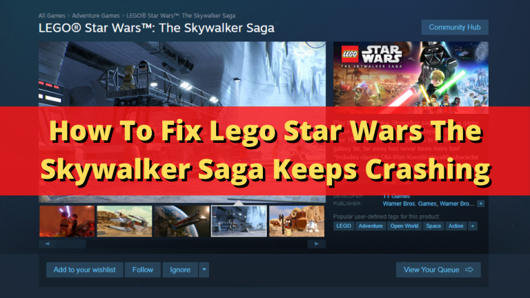 Lego Star Wars The Skywalker Saga Keeps Crashing
