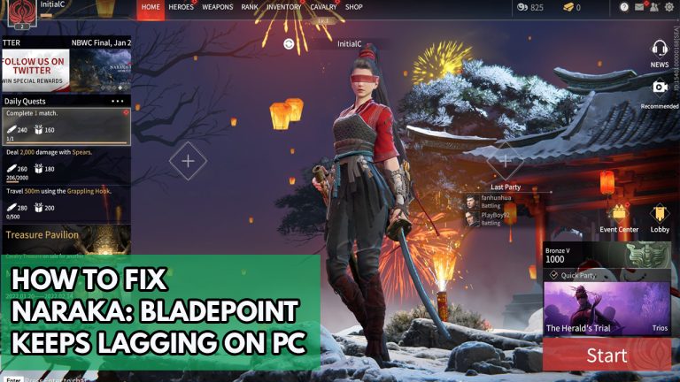 How To Fix Naraka Bladepoint Keeps Lagging On PC
