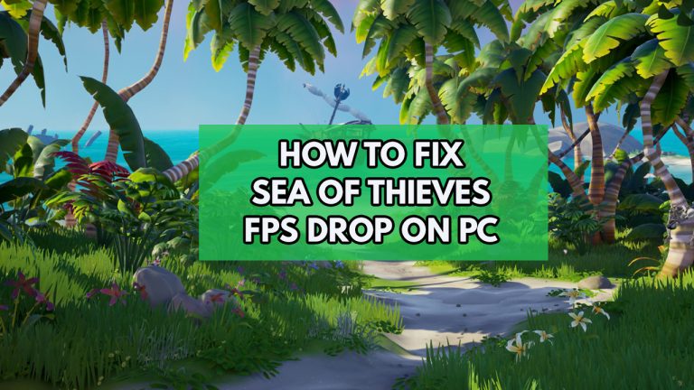 How To Fix Sea of Thieves FPS Drop On PC