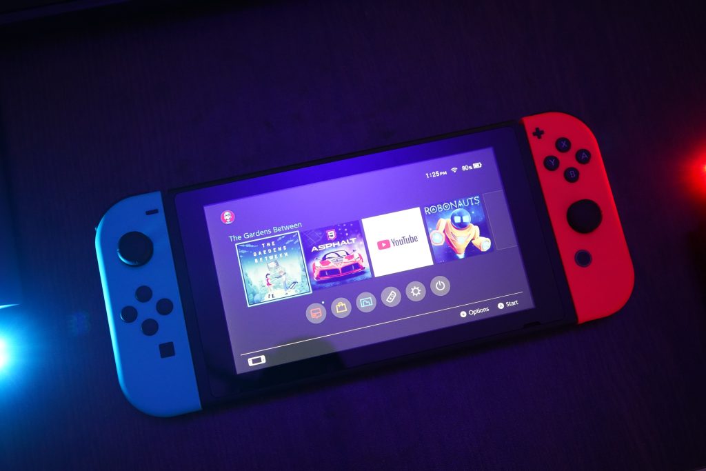 Nintendo Switch purple