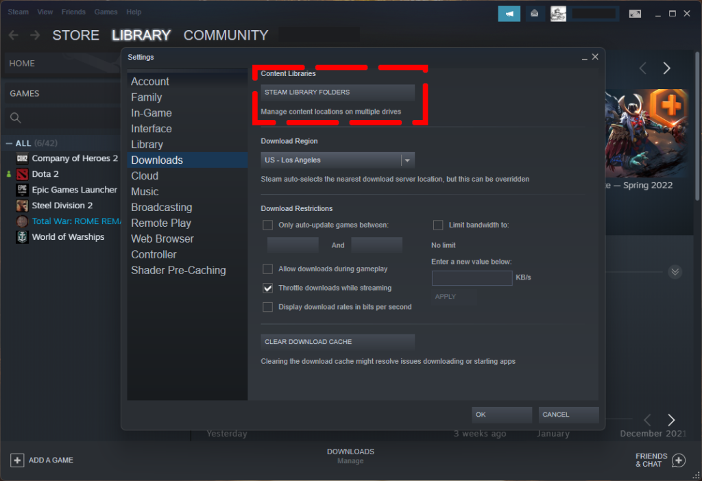 Steam Library Folders