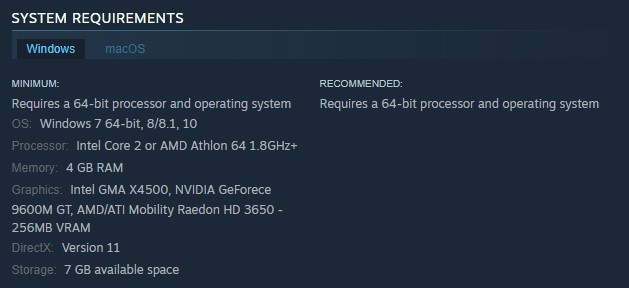 Windows System Requirements