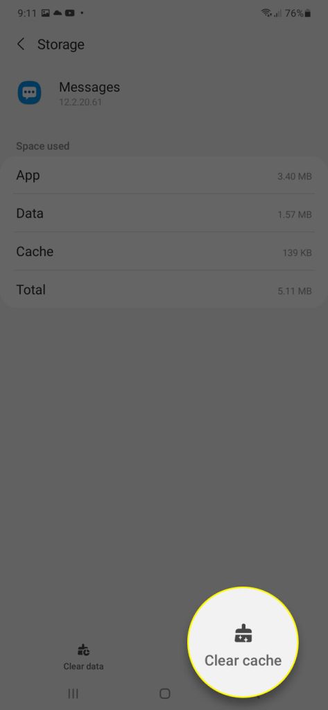 galaxy a33 cant send sms 5