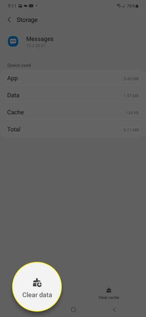 galaxy a33 cant send sms 6