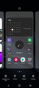 Long-press on the home screen