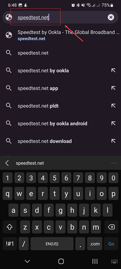 Go to speedtest.net.