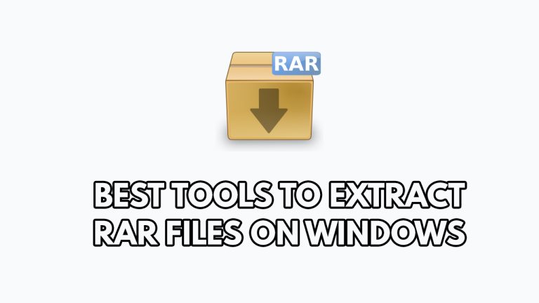 Best Tools to Extract RAR Files on Windows