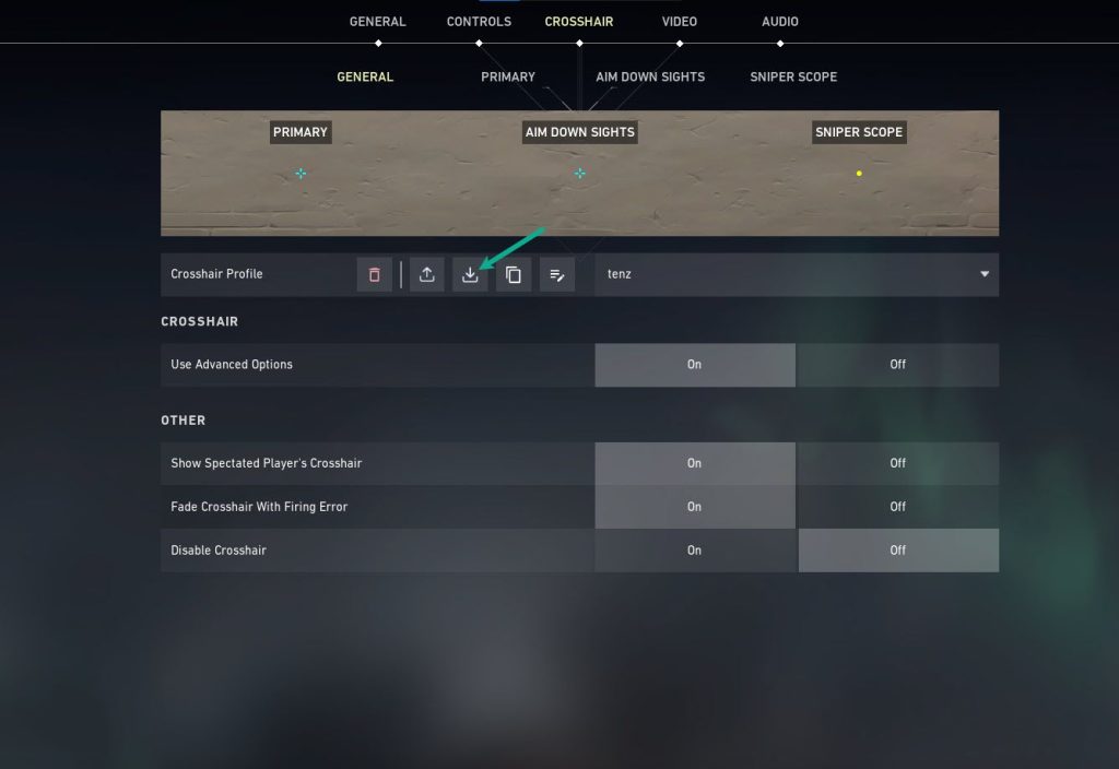 valorant circle crosshair settings