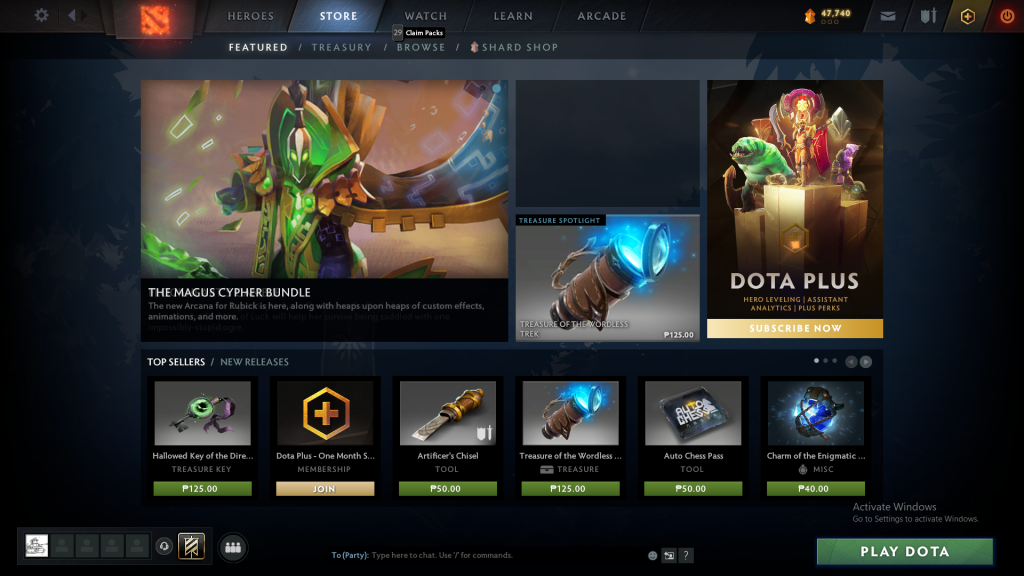 DOTA Store