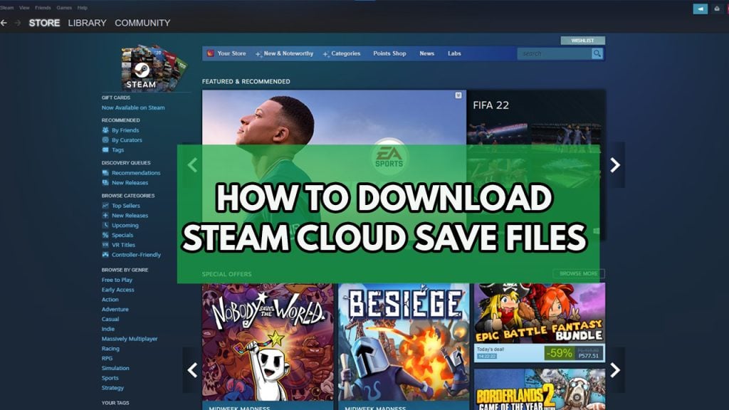 Downloading Steam cloud save files