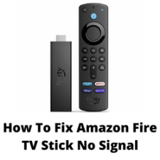 How To Fix Amazon Fire TV Stick No Signal