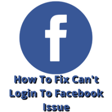 How To Fix Can't Login To Facebook Issue