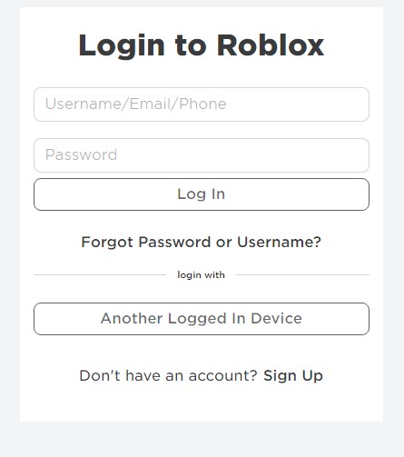 Step 1: Login your Roblox account. This will let you go to your Roblox account.