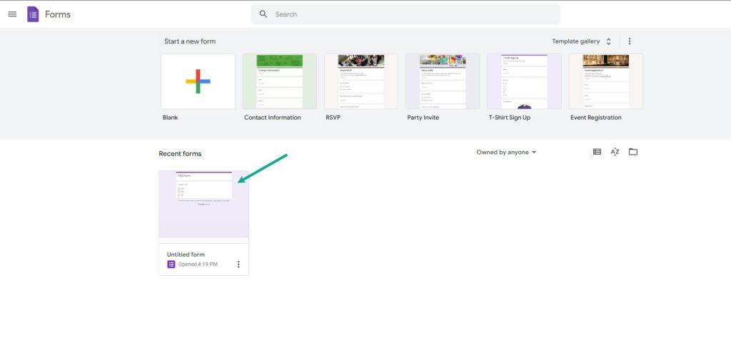 Step 1: Open your Form from Google Drive