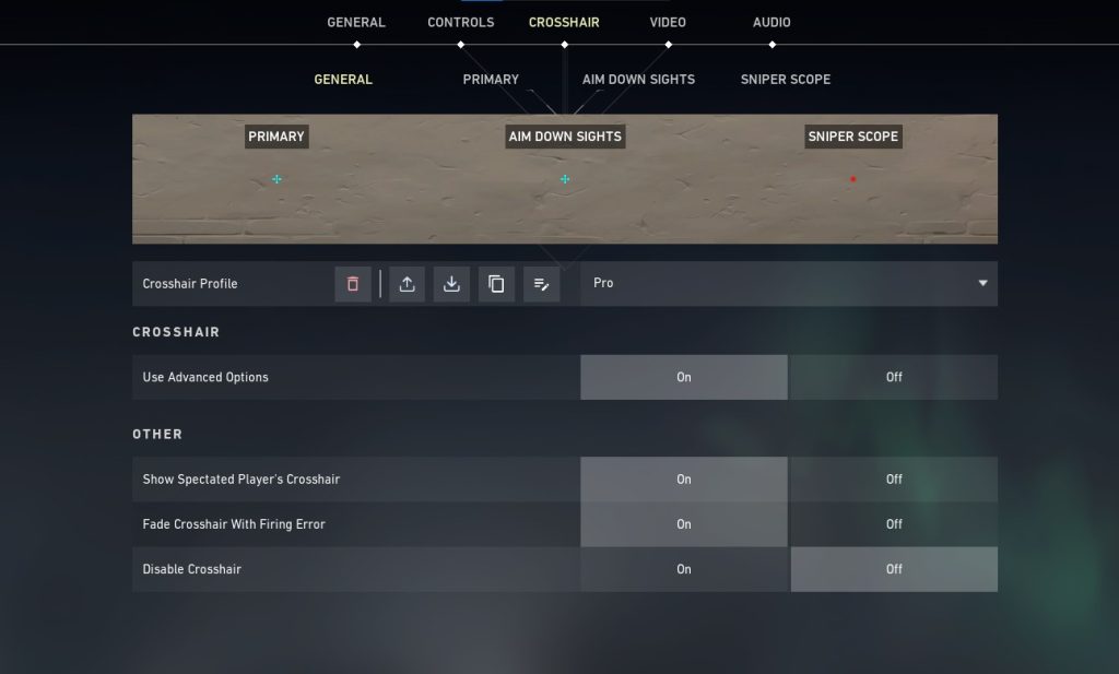 best crosshair settings valorant