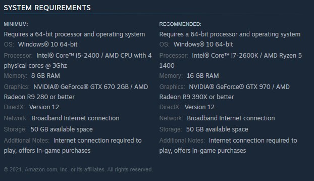 Fix 1 Check minimum system requirements 1