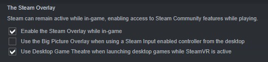 Fix #3 Enable Steam overlay