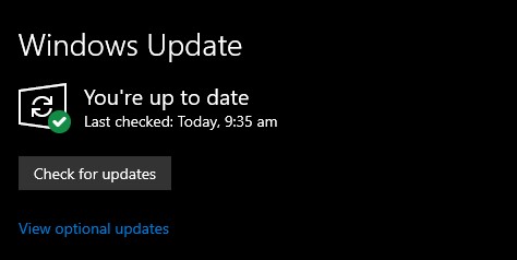 Fix #3 Update Windows Operating system
