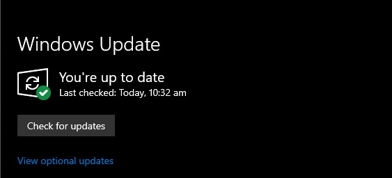 Fix #4 Windows update