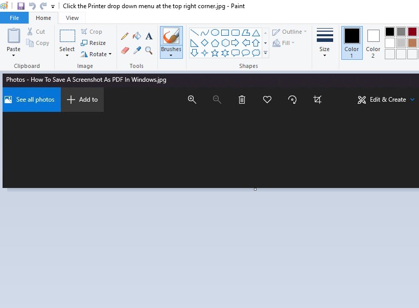 How To Save A Screenshot As PDF In Windows