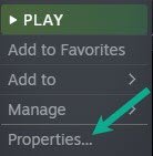 Step 3: Select Properties. This will allow you to go to Properties window.