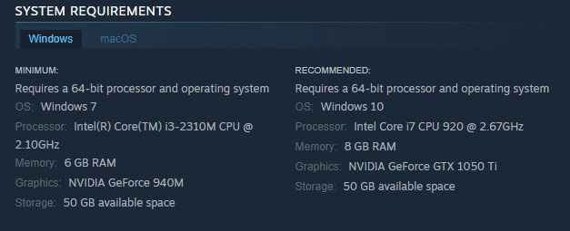 Windows pc system requirements