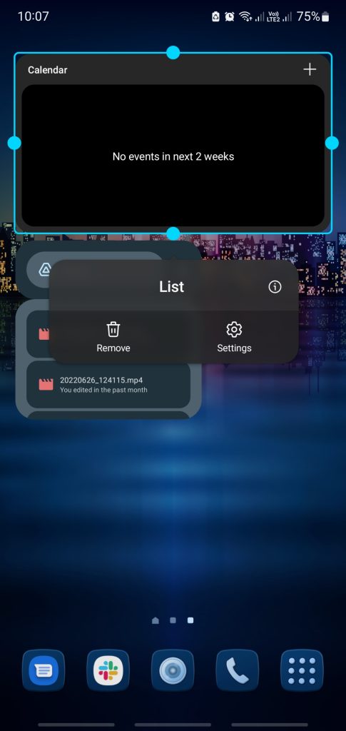 Android widgets