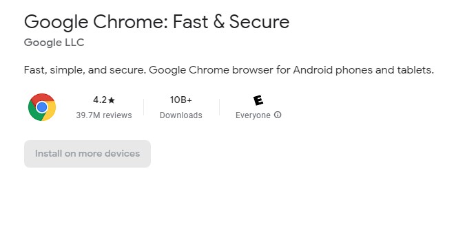 Chrome browser