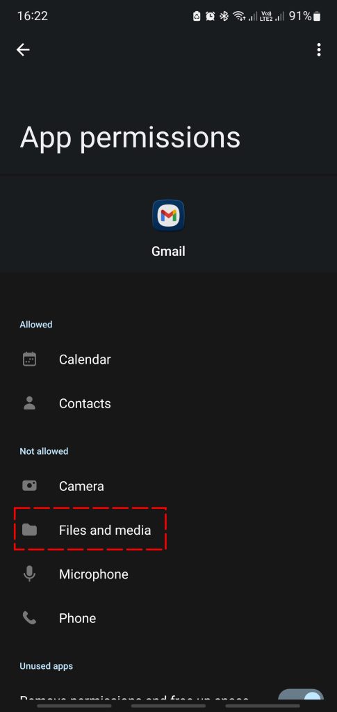 Gmail permissions