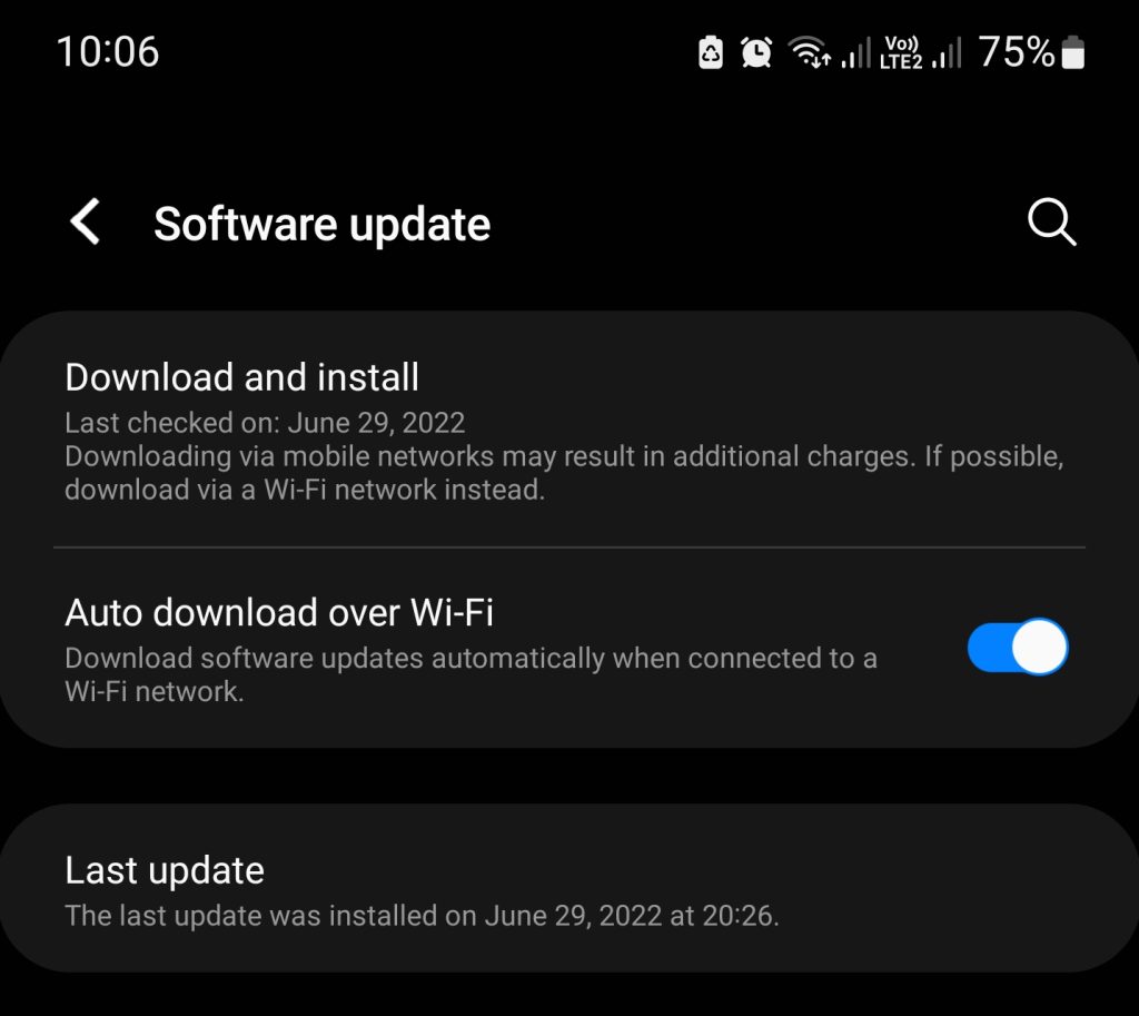 android software update