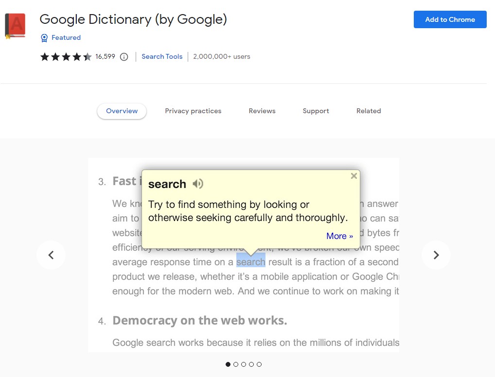 Google Dictionary