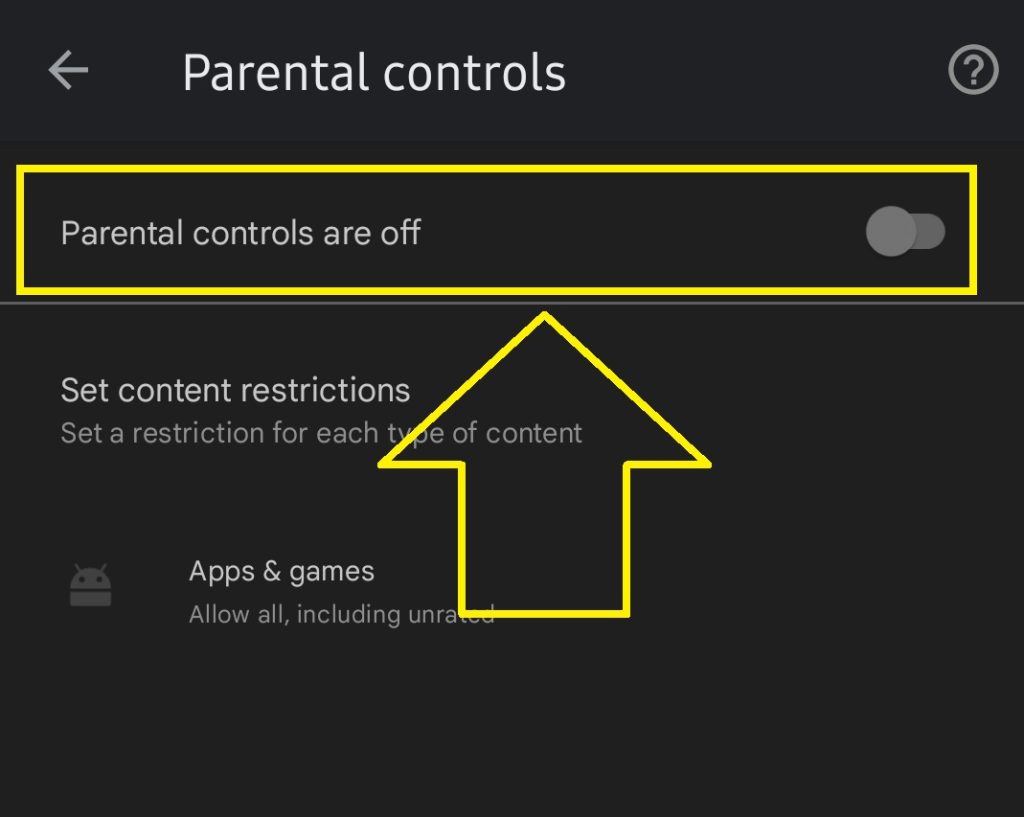 parental controls