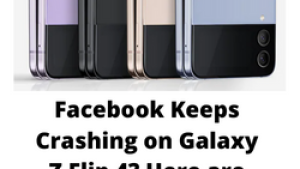 Facebook Keeps Crashing on Galaxy Z Flip 4? Here are the solutions