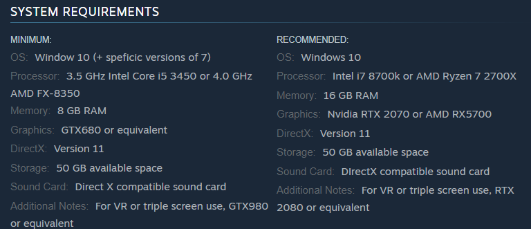 Fix 1 Check system requirements