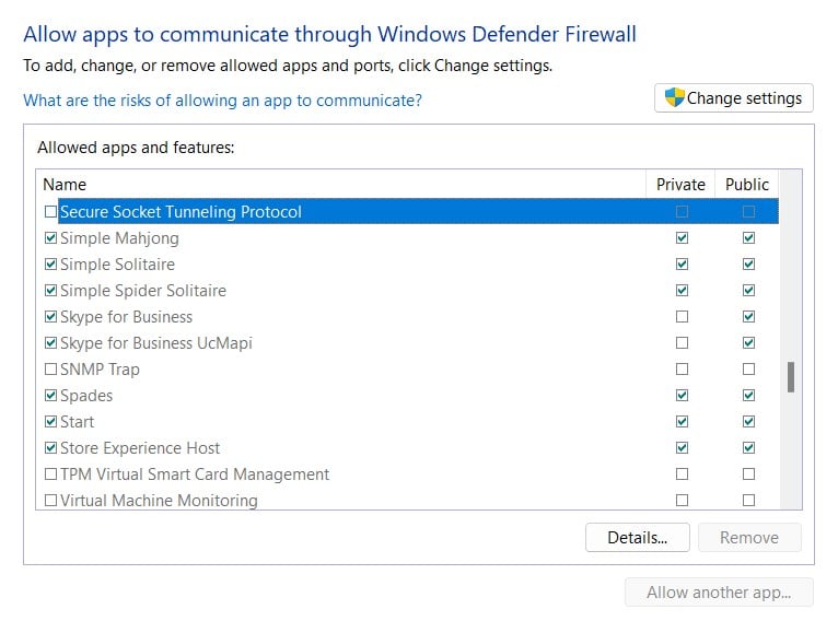 Fix #5 Check Windows firewall