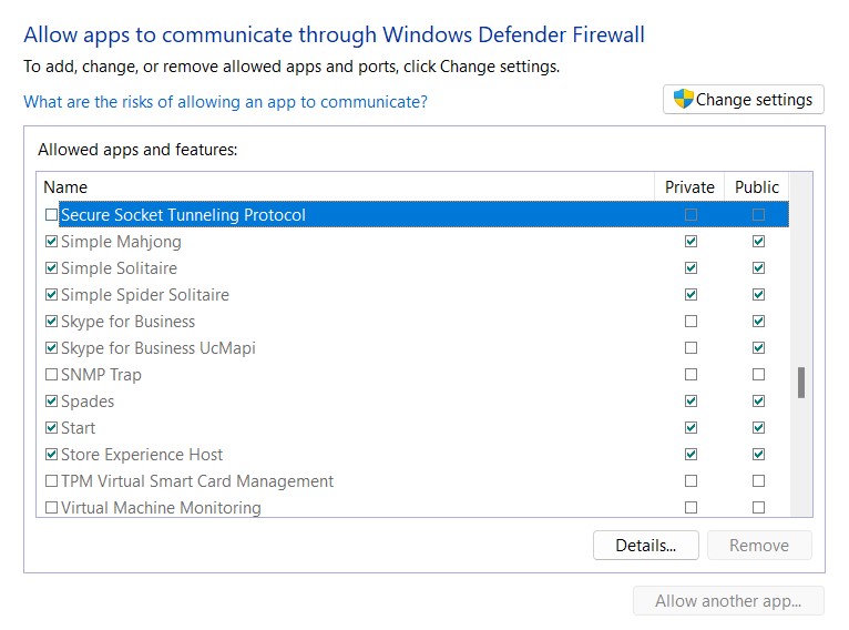 Fix #5 Check Windows firewall