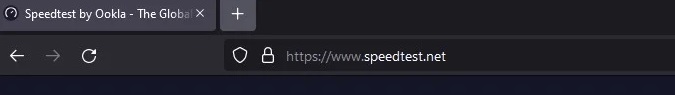 Type speedtest.net to have your internet speed check