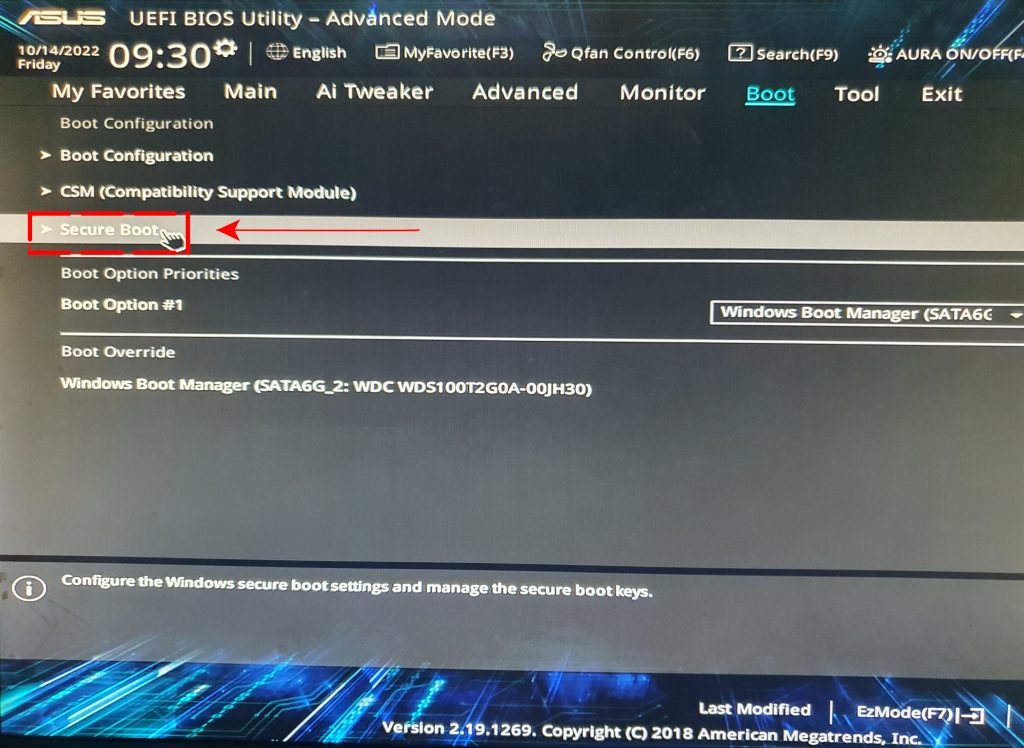 BIOS Secure Boot