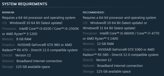 Call of Duty Modern Warfare 2: Minimum PC System Requirements