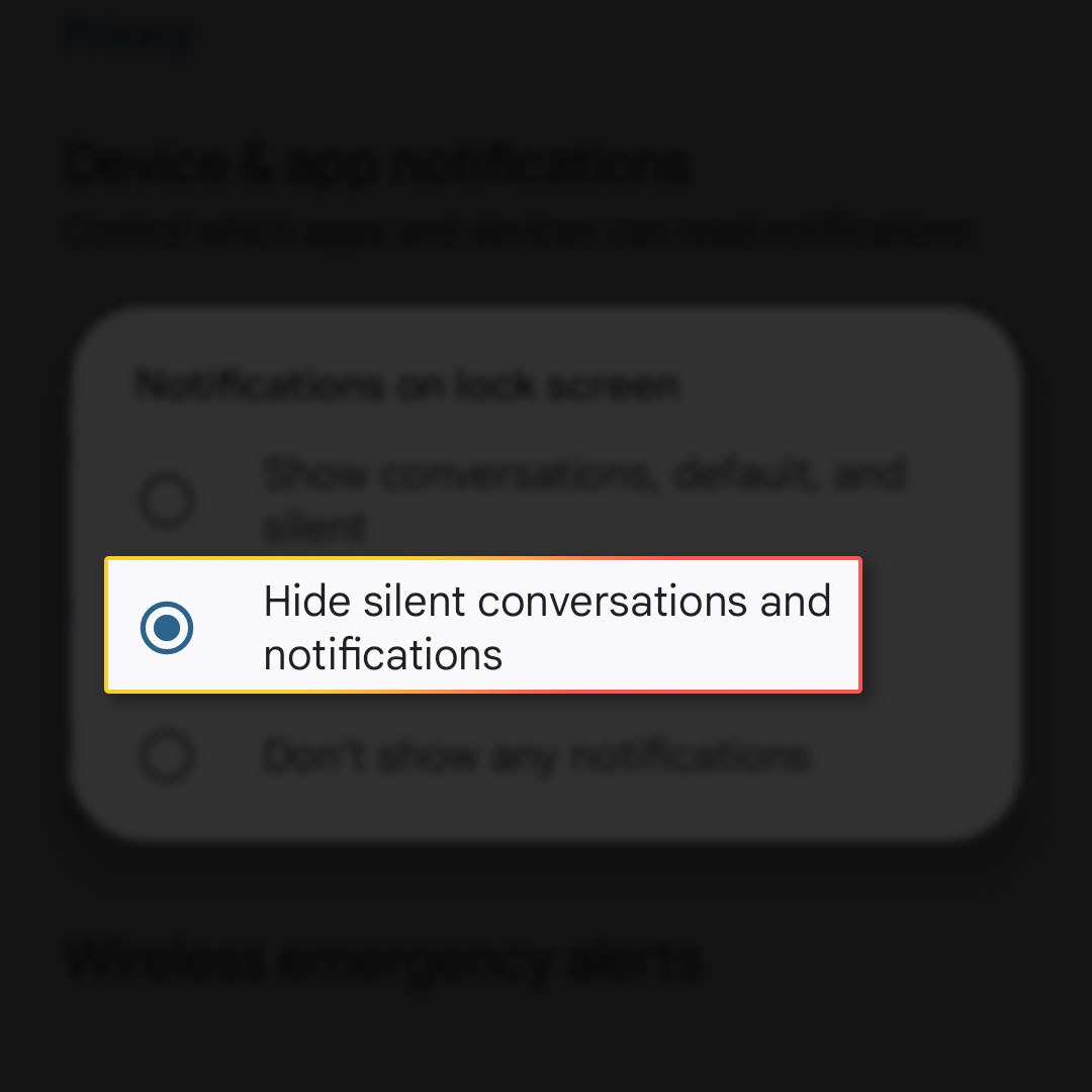 block pixel 7 notifications lock screen 5