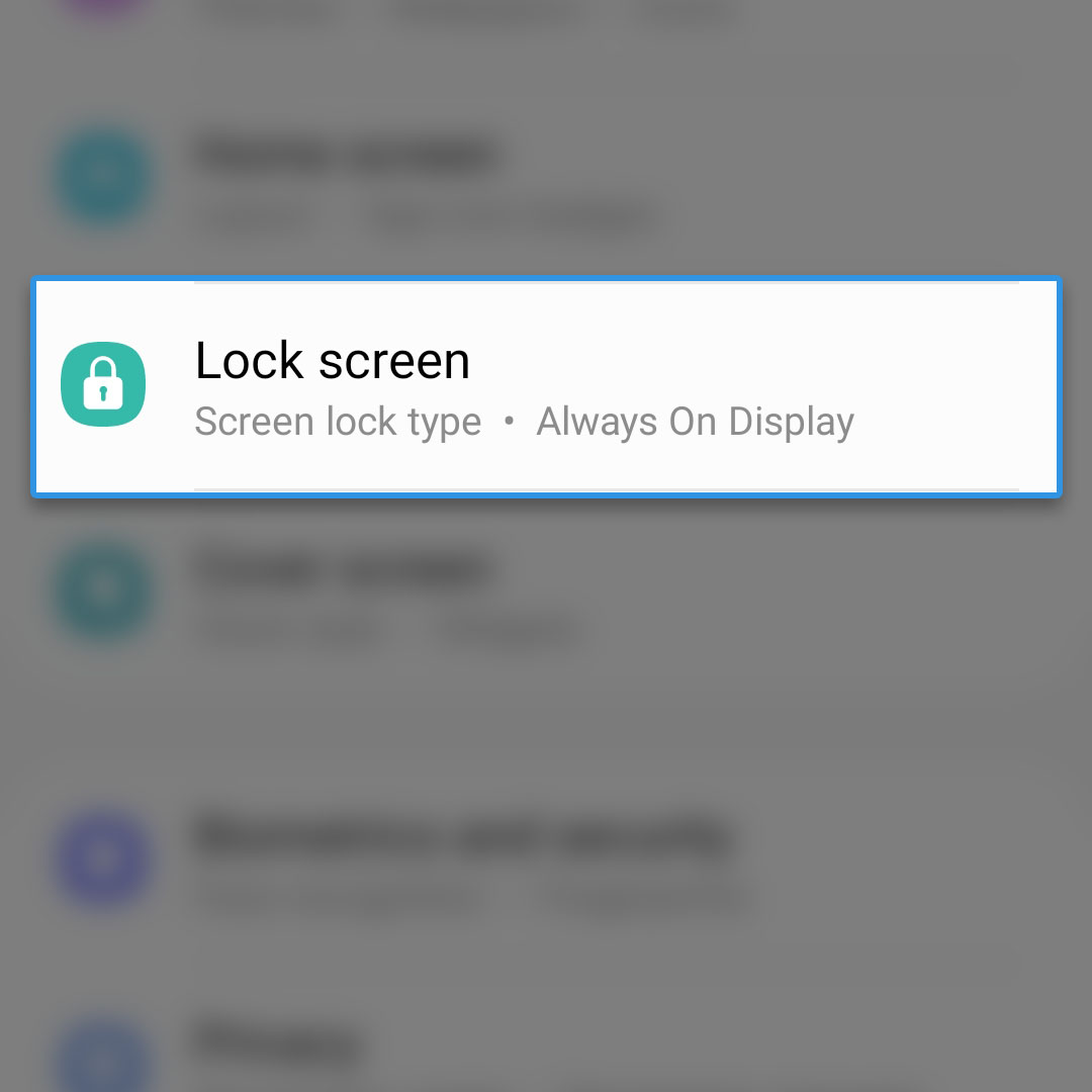 change lock screen icons galaxy z flip 4 2