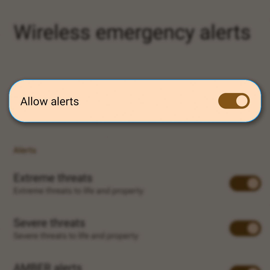 enable disable wireless emergency alerts pixel 7 4