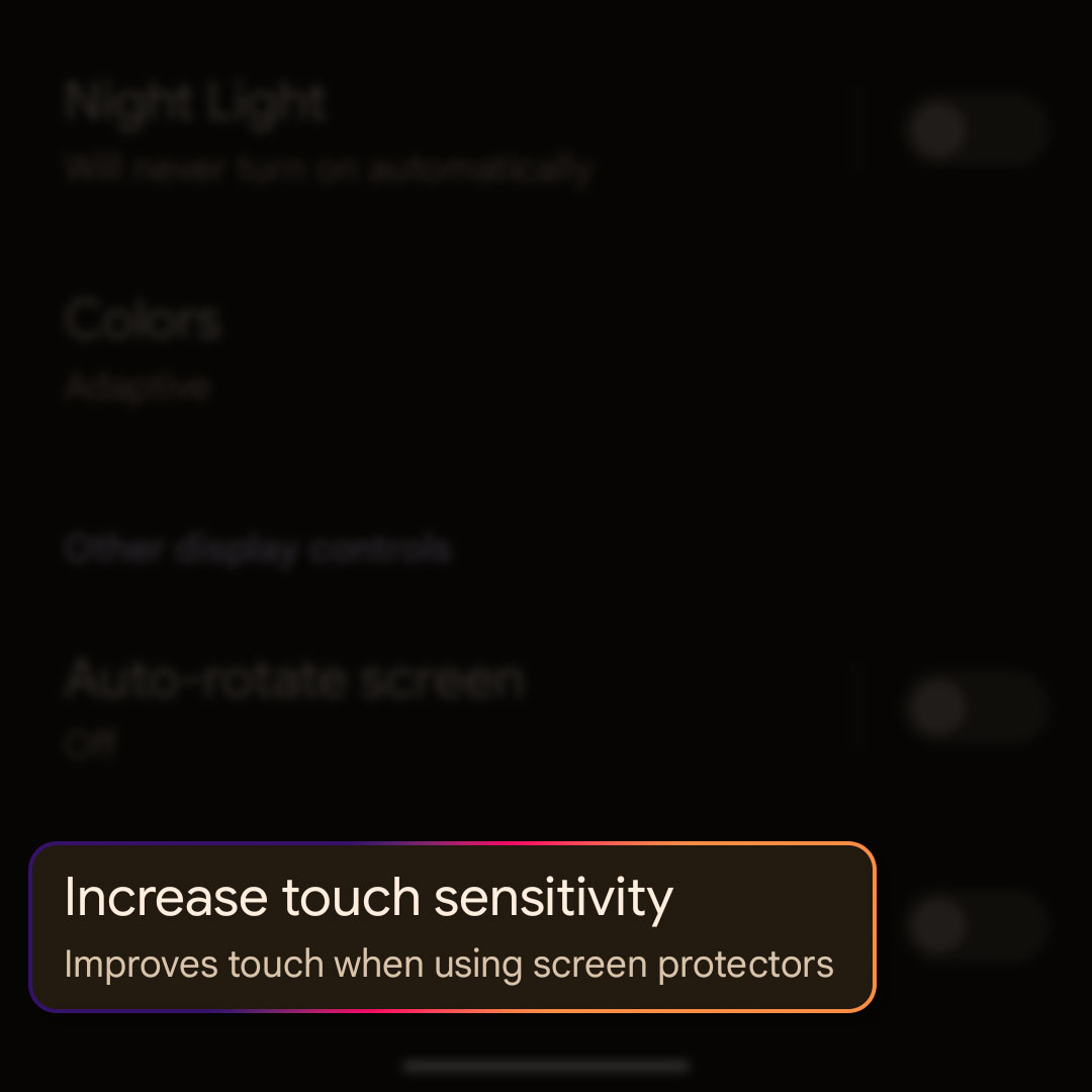 increase touch sensitivity pixel 7 4
