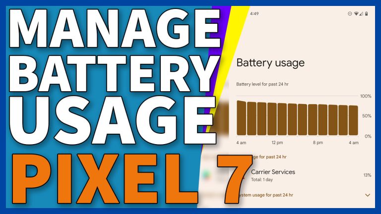 manage google pixel 7 battery 13