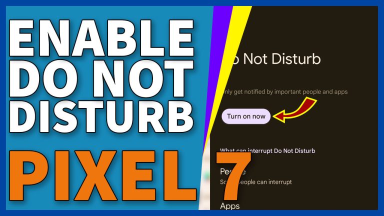 pixel 7 do not disturb 9