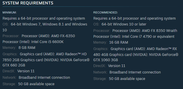 Battlefield 1 system requirements