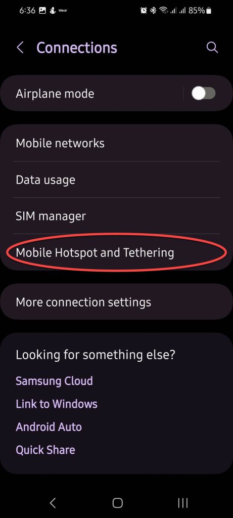 Change Mobile hotspot timeout settings